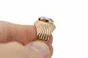 Original Vintage 14K Rose Gold Aquamarine Ring Vintage craft vrc127r